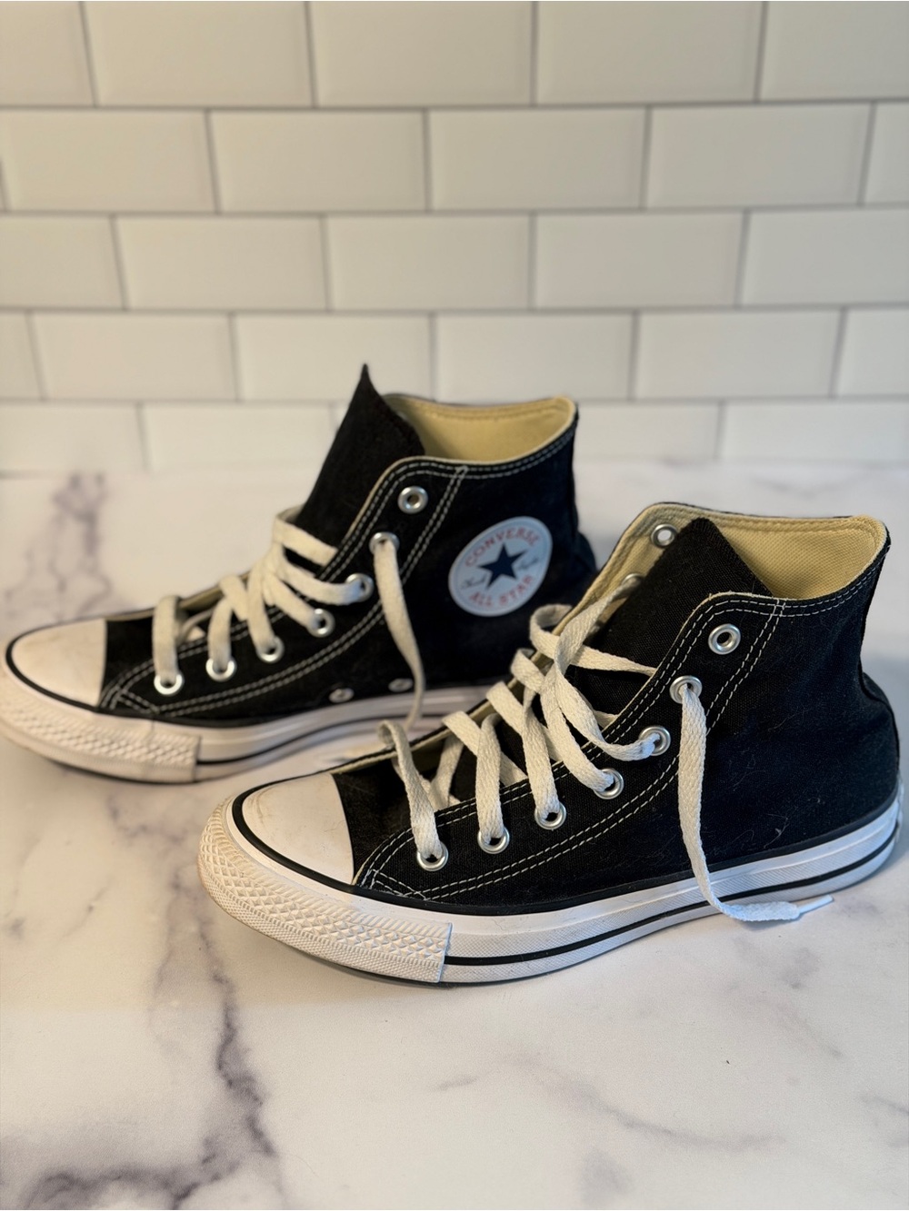 Converse Chuck Taylor All Star High Top Black Sneakers Women’s 8 Men’s 6 - Picture 10 of 12